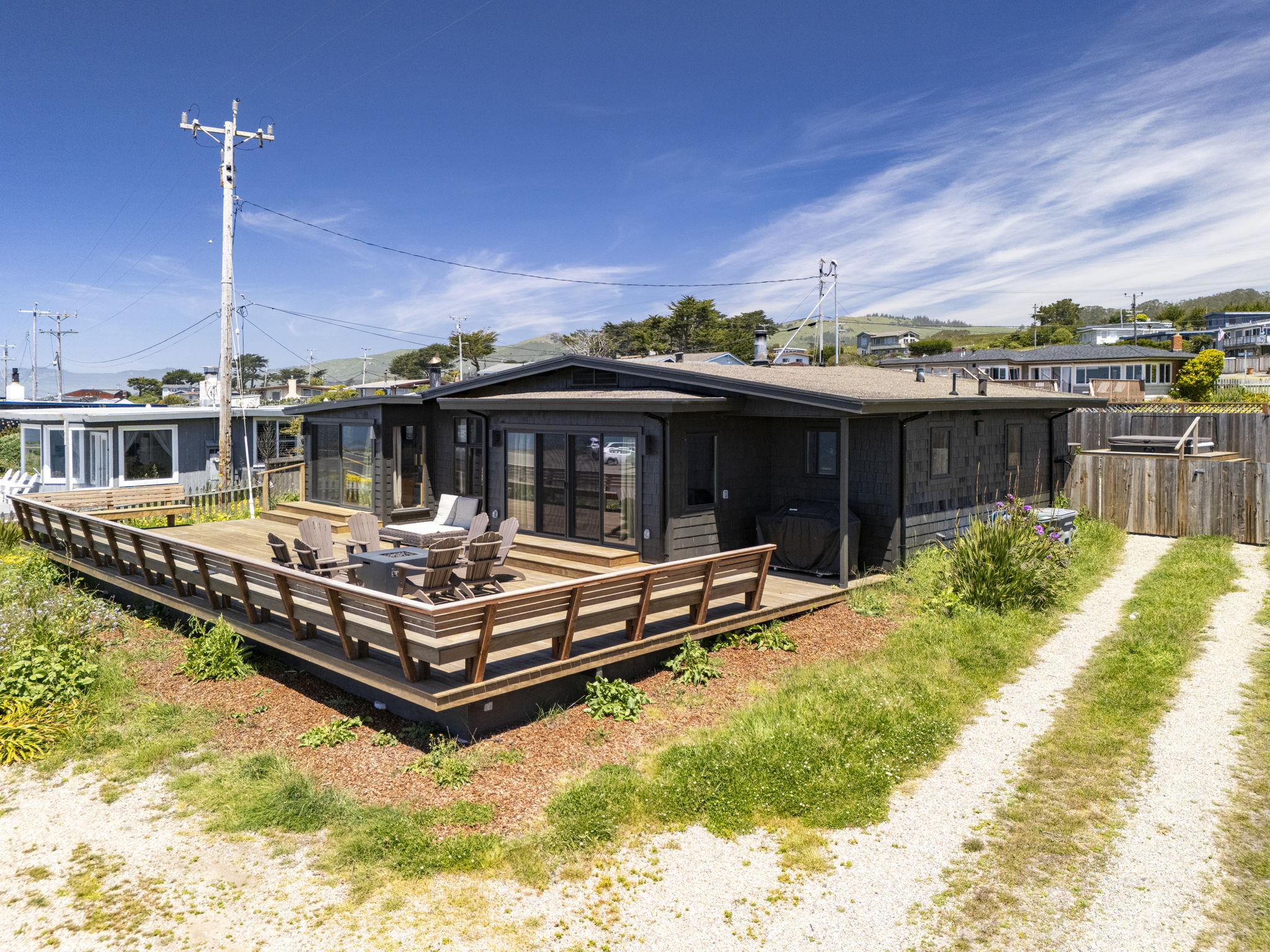 Property exterior with deck